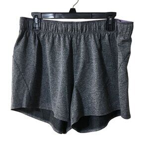 NIKE DRI-FIT HEATHERED GRAY PURPLE LIGHTWEIGHT WOMENS SHORTS SIZE XL